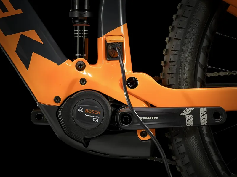 2021 Trek Rail 9.7 NX eMTB in Orange -3